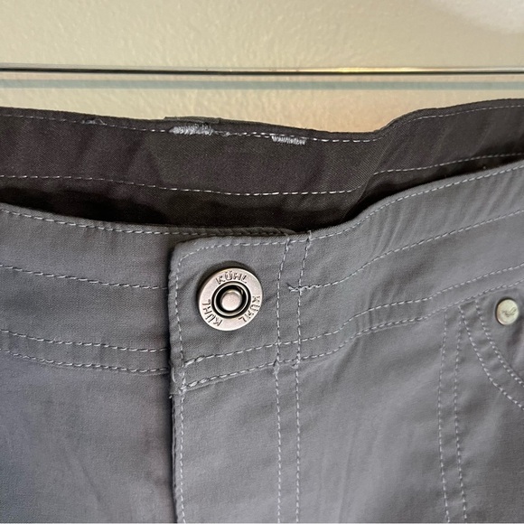 Kuhl Kliffside Air Roll-up Shorts Hiking Outdoor Gray Women's Sz 12 Style #6232 - Picture 7 of 15